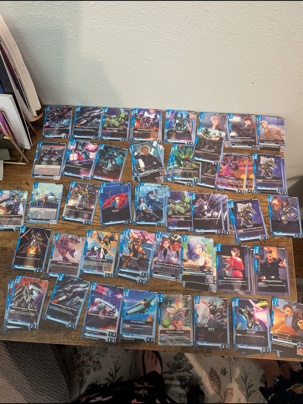 Lot 86 TCG Gundam Card Game Assorted Blue